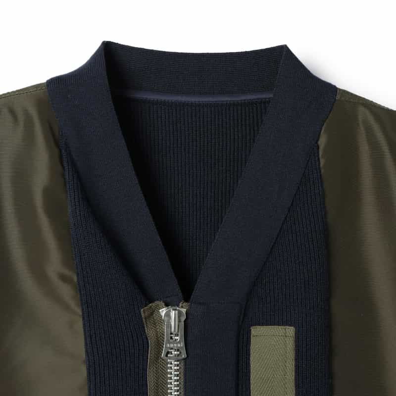 SACAI SACAI＜サカイ＞ コンビネーションジップアップカーディガン NAVY