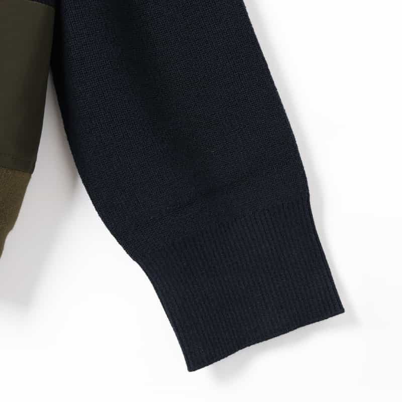 SACAI SACAI＜サカイ＞ コンビネーションジップアップカーディガン NAVY