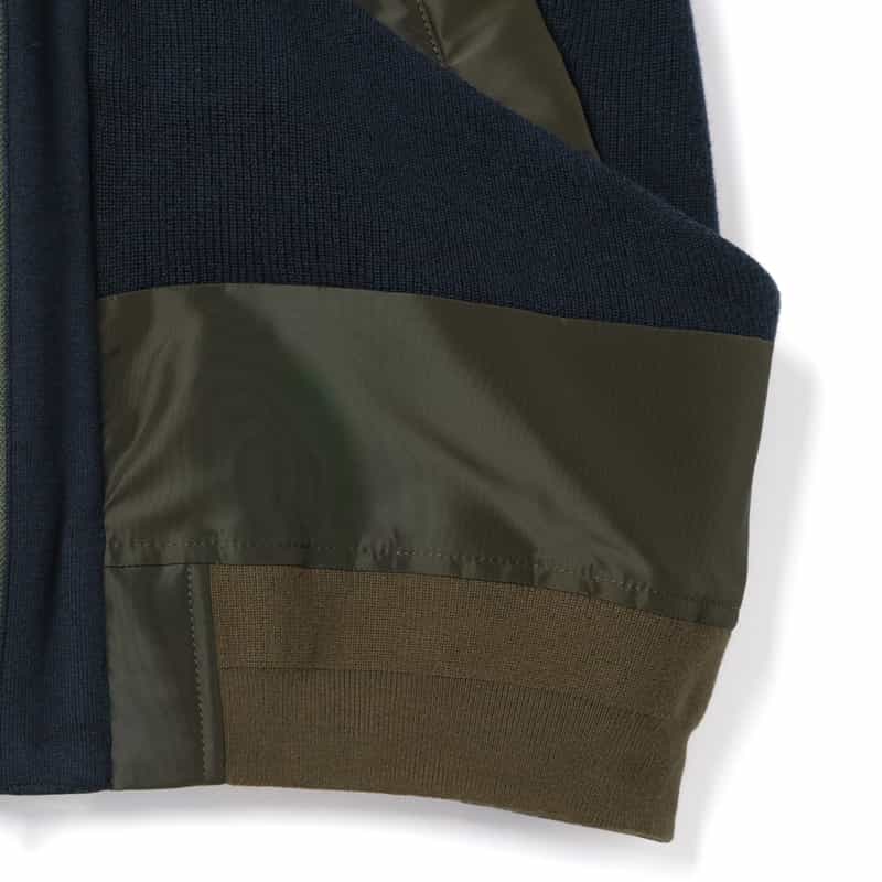 SACAI SACAI＜サカイ＞ コンビネーションジップアップカーディガン NAVY