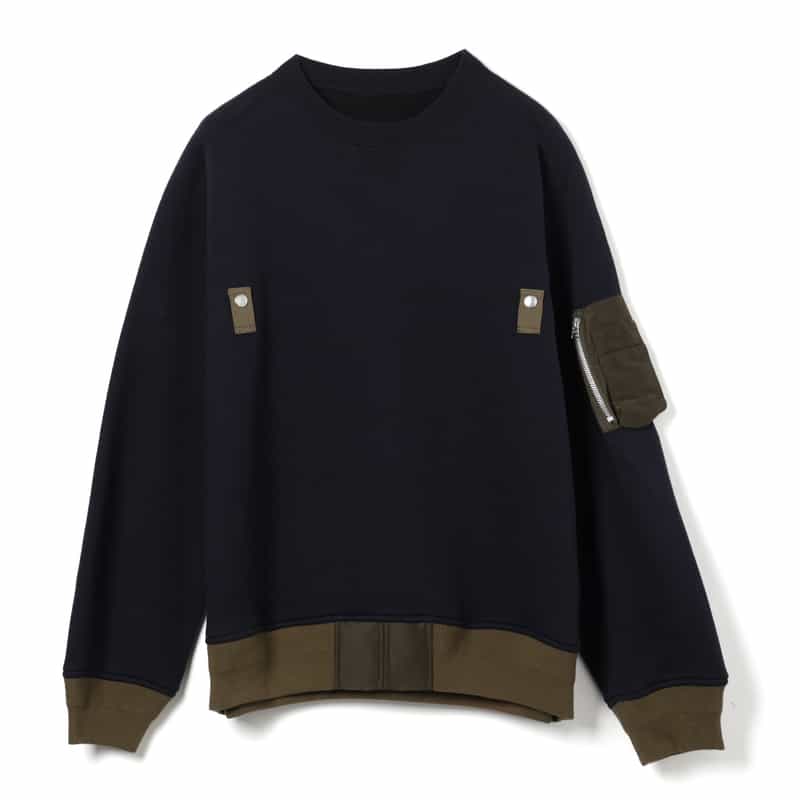 SACAI SACAI＜サカイ＞ スエットプルオーバー NAVY