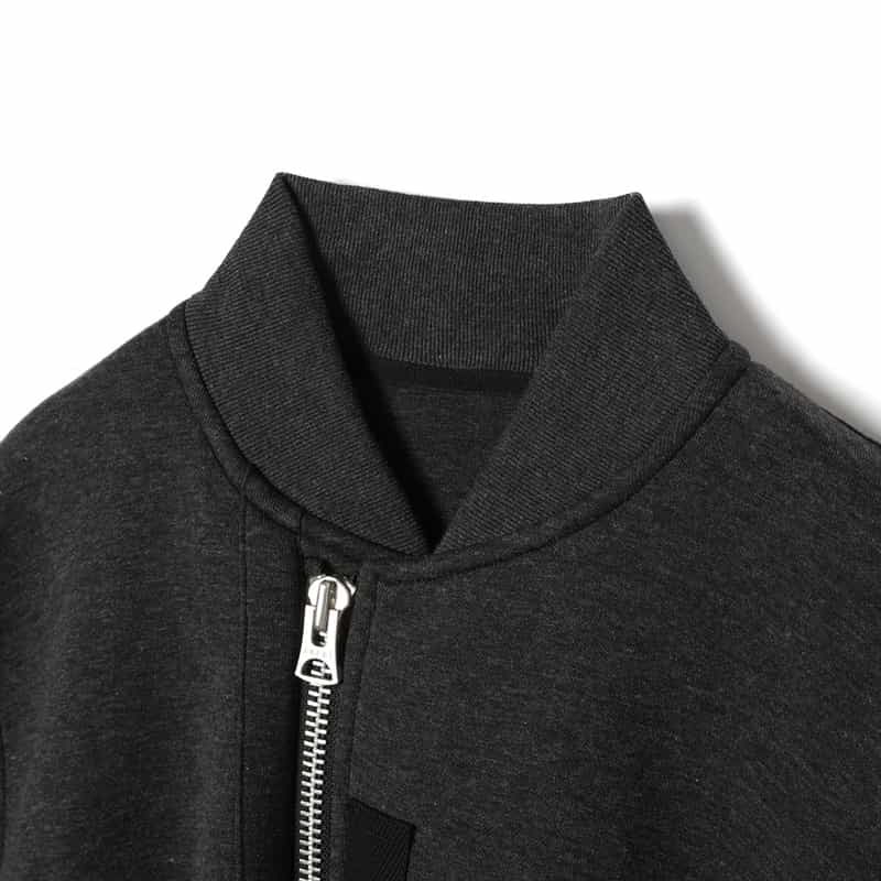 SACAI SACAI＜サカイ＞ スウェット素材MA-1ジャケット GRAY