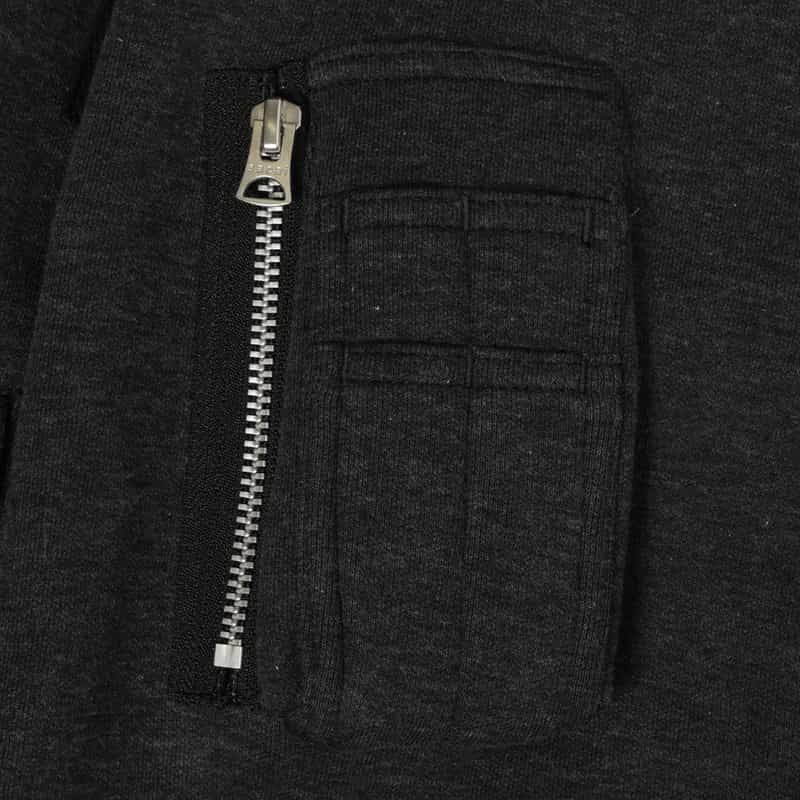 SACAI SACAI＜サカイ＞ スウェット素材MA-1ジャケット GRAY