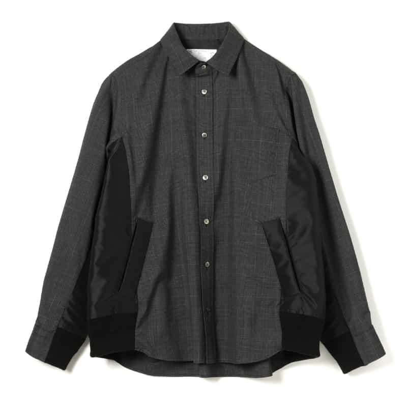 SACAI SACAI＜サカイ＞チェック柄シャツ GRAY