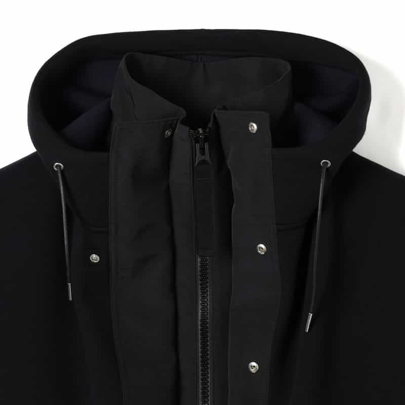 SACAI SACAI＜サカイ＞ ジップアップスウェットブルゾン BLACK