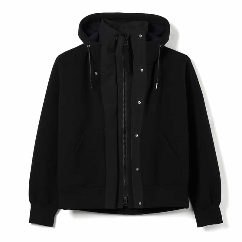 SACAI SACAI＜サカイ＞ ジップアップスウェットブルゾン BLACK