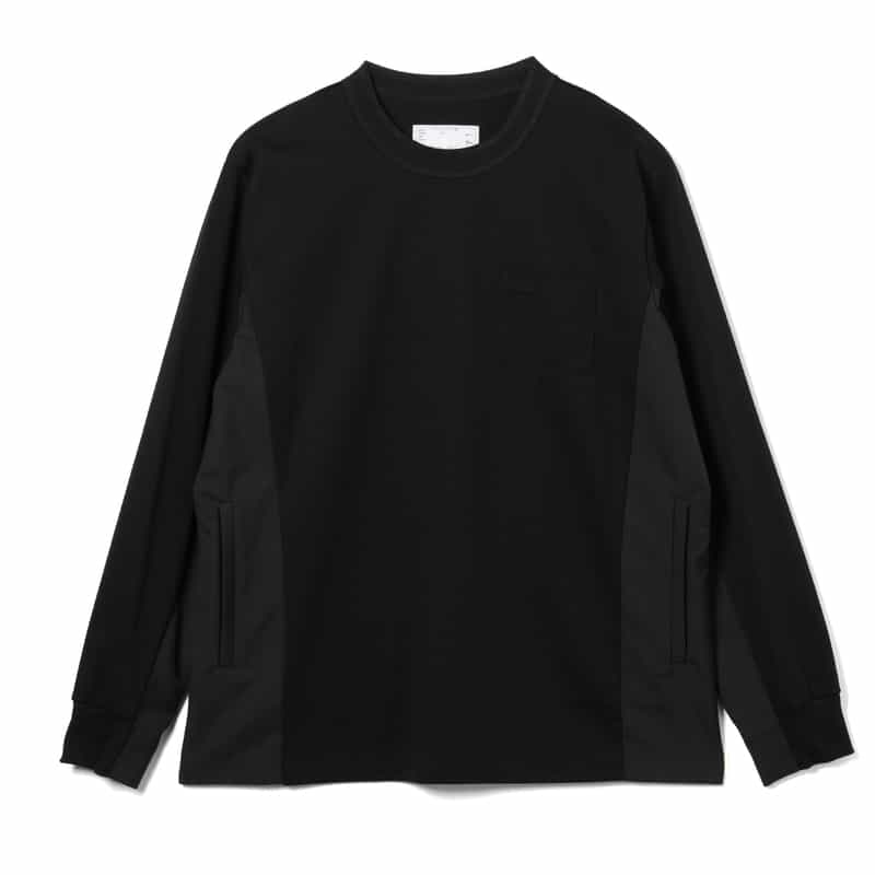 SACAI SACAI<サカイ> コンビネーションロングスリーブカットソー BLACK