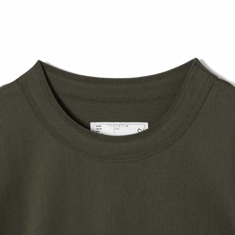 SACAI SACAI＜サカイ＞ コンビネーションTシャツ KHAKI