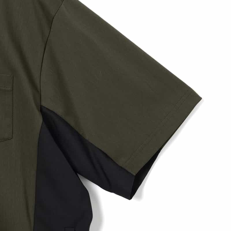 SACAI SACAI＜サカイ＞ コンビネーションTシャツ KHAKI