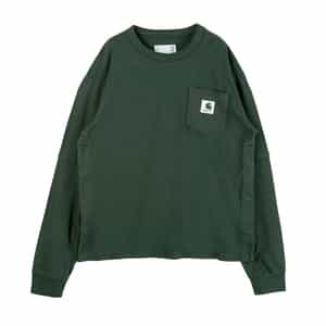 SACAI＜サカイ＞×CARHARTT＜カーハート＞コラボレート ポケット付ロングスリーブTシャツ