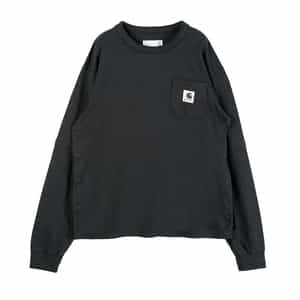 SACAI＜サカイ＞×CARHARTT＜カーハート＞コラボレート ポケット付ロングスリーブTシャツ