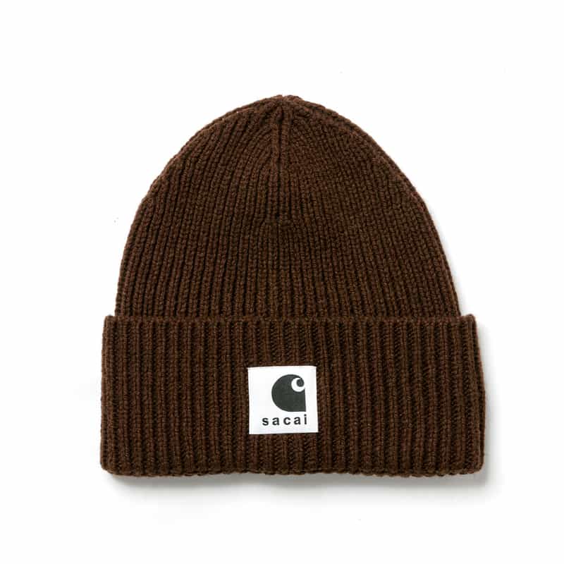 SACAI SACAI＜サカイ＞×CARHARTT＜カーハート＞コラボレート ニットキャップ BROWN