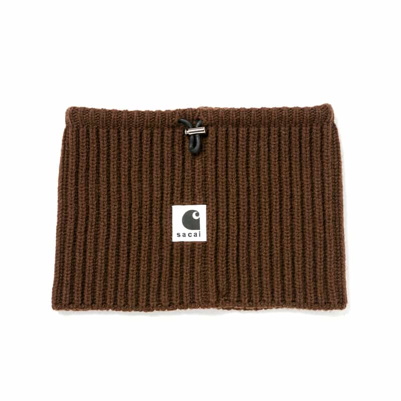 SACAI SACAI＜サカイ＞×CARHARTT＜カーハート＞コラボレート ニットネックウォーマー BROWN