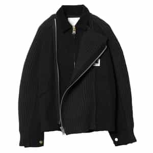 SACAI<サカイ>×CARHARTT<カーハート>コラボレート ジップアップニットブルゾン