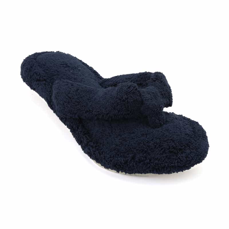 BARNEYS NEW YORK パイル トングルームシューズ （ウィメンズサイズ） NAVY