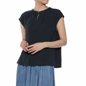 ウォッシャブル フレンチスリーブカットソー