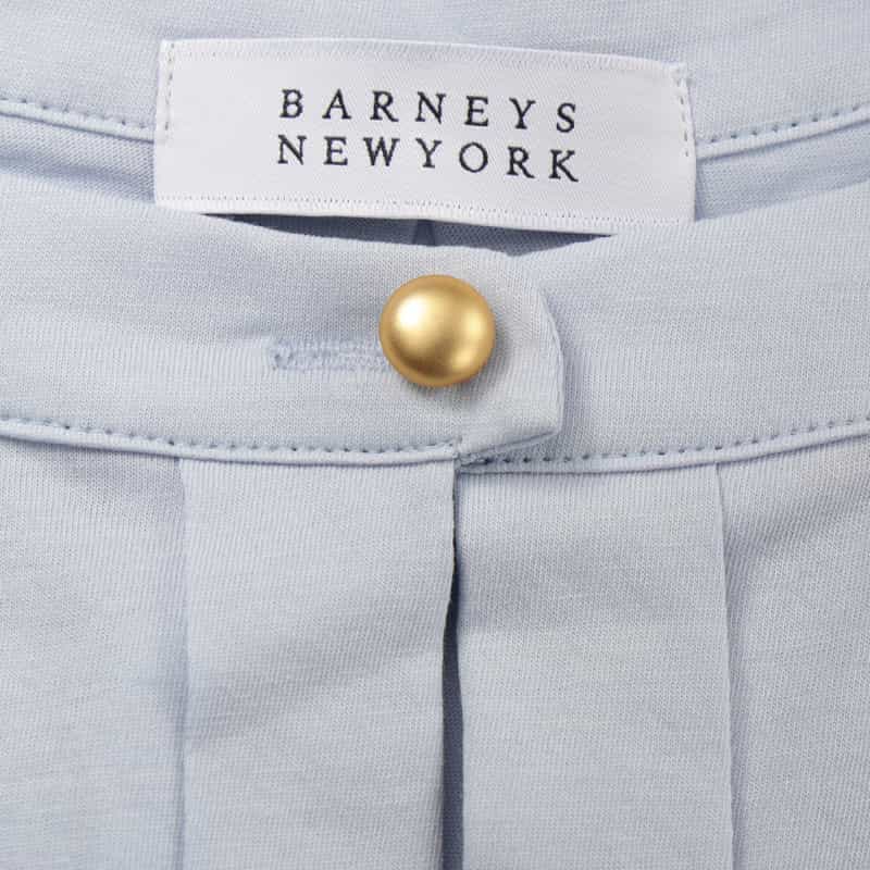 BARNEYS NEW YORK ウォッシャブル フレンチスリーブカットソー LIGHT BLUE