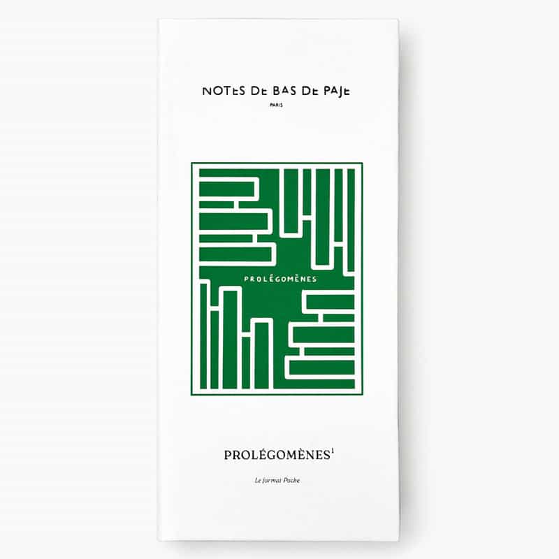 NOTES DE BAS DE PAJE NOTES DE BAS DE PAJE＜ノート ドゥ バ ドゥ パージュ＞エキストレ ド パルファム "PROLEGOMENES" 10ml NONE(0000)