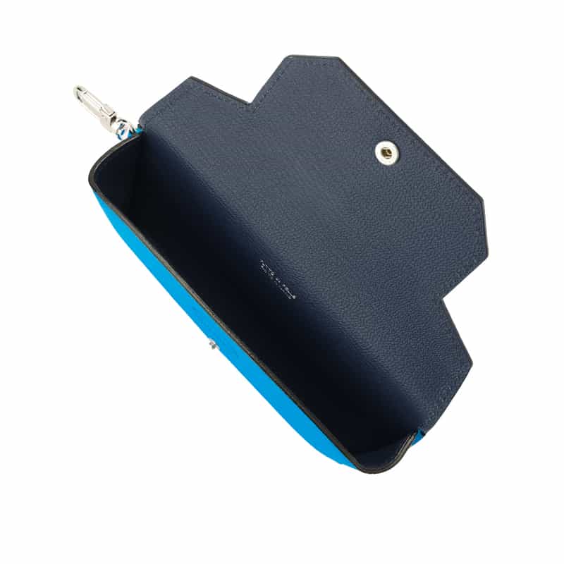 L’ARCOBALENO L'ARCOBALENO＜ラルコバレーノ＞バーニーズ　ニューヨーク限定バイカラーアイウェアケース "LA905" BLUE