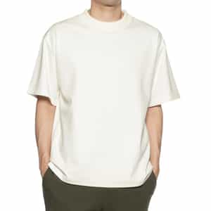 リブネック ストレッチポンチTシャツ