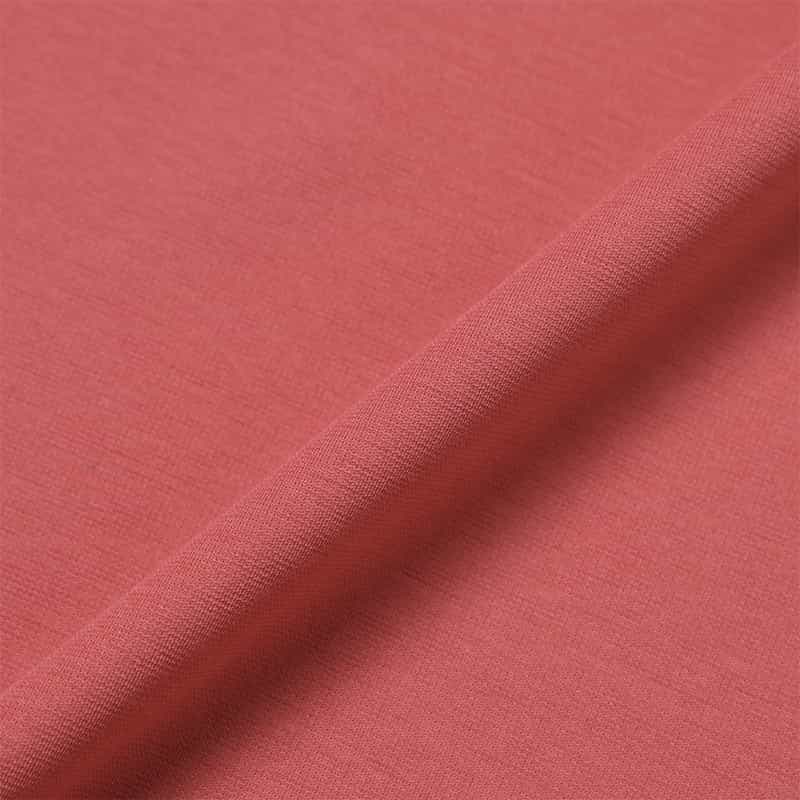 BARNEYS NEW YORK リブネック ストレッチポンチTシャツ PINK