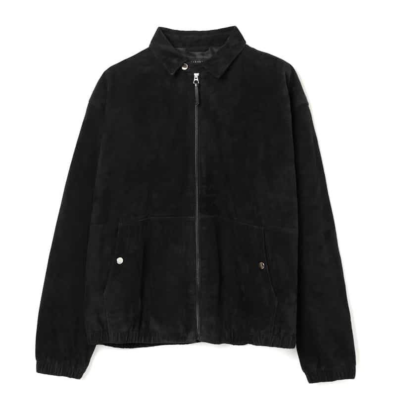 BARNEYS NEW YORK スエードレザーブルゾン BLACK
