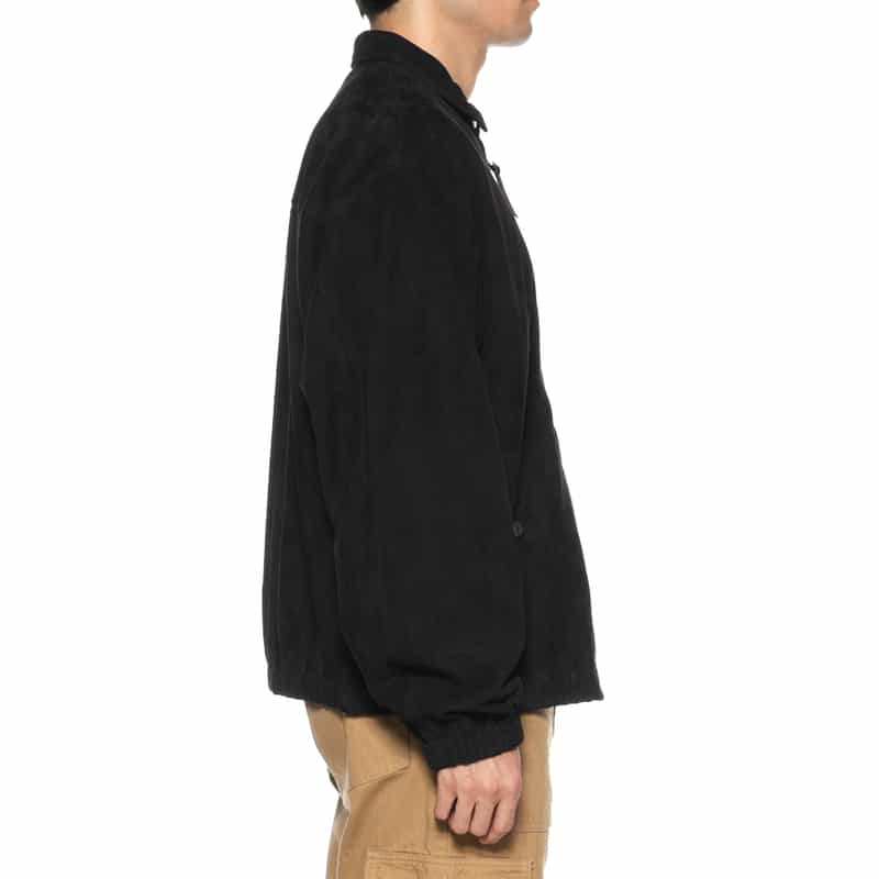 BARNEYS NEW YORK スエードレザーブルゾン BLACK