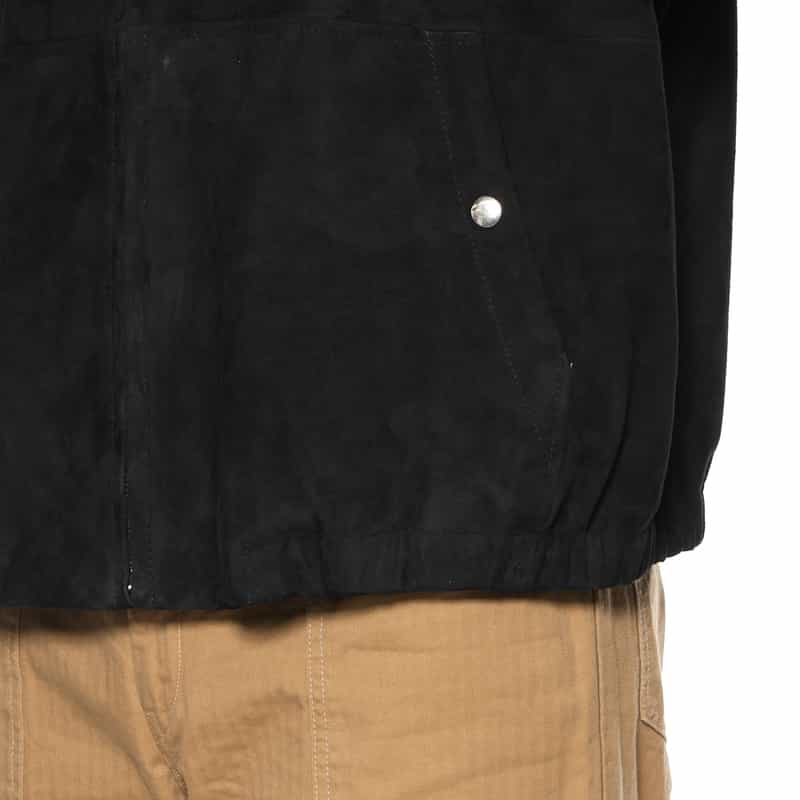BARNEYS NEW YORK スエードレザーブルゾン BLACK
