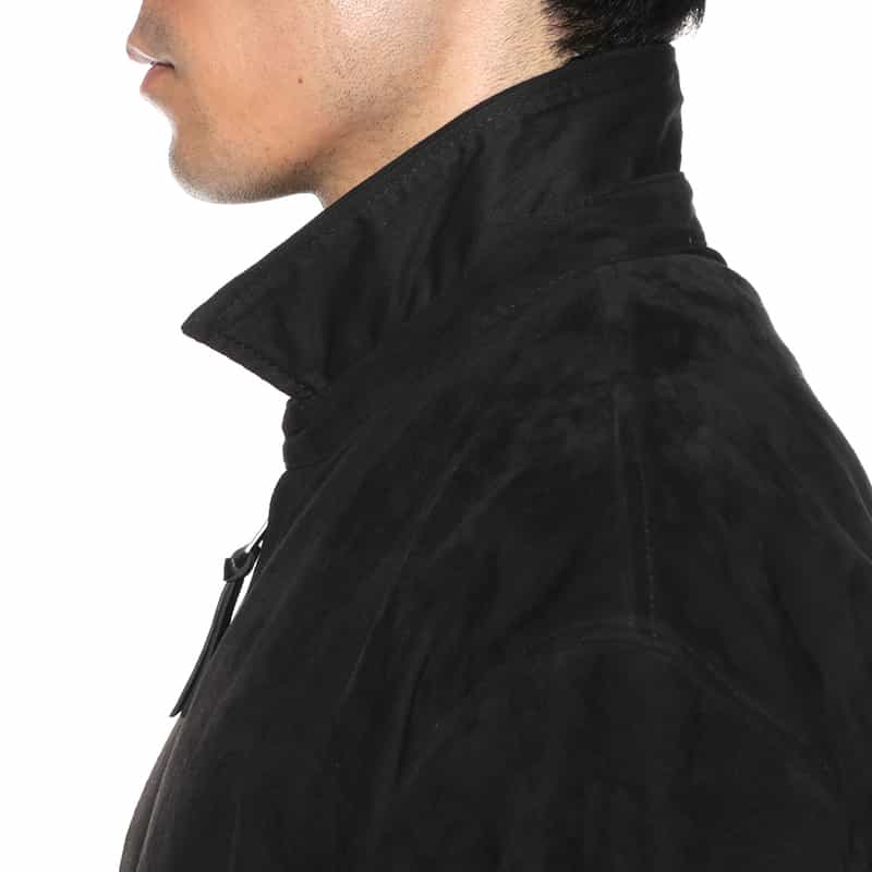 BARNEYS NEW YORK スエードレザーブルゾン BLACK