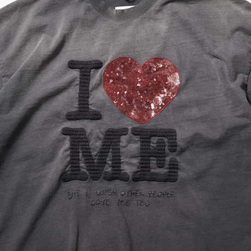 DOUBLET. DOUBLET.<ダブレット> エンブロイダリーTシャツ DARK GRAY