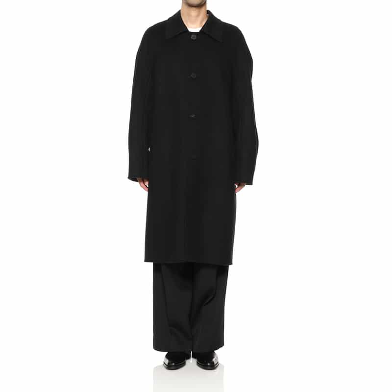 OVERCOAT OVERCOAT＜オーバーコート＞ ステンカラーコート BLACK