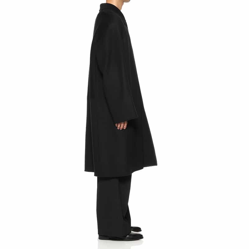 OVERCOAT OVERCOAT＜オーバーコート＞ ステンカラーコート BLACK