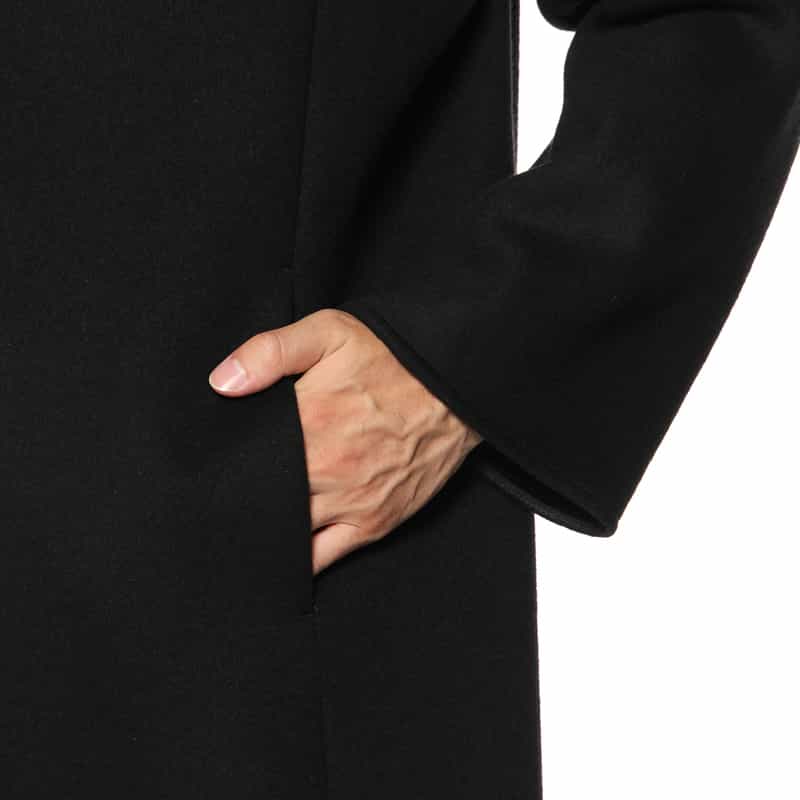 OVERCOAT OVERCOAT＜オーバーコート＞ ステンカラーコート BLACK