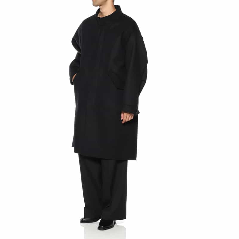 OVERCOAT OVERCOAT＜オーバーコート＞ ウール素材モッズコート BLACK