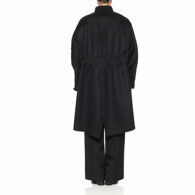 OVERCOAT OVERCOAT＜オーバーコート＞ ウール素材モッズコート BLACK