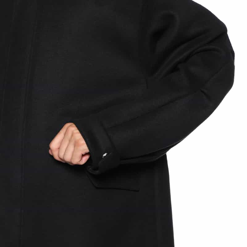 OVERCOAT OVERCOAT＜オーバーコート＞ ウール素材モッズコート BLACK