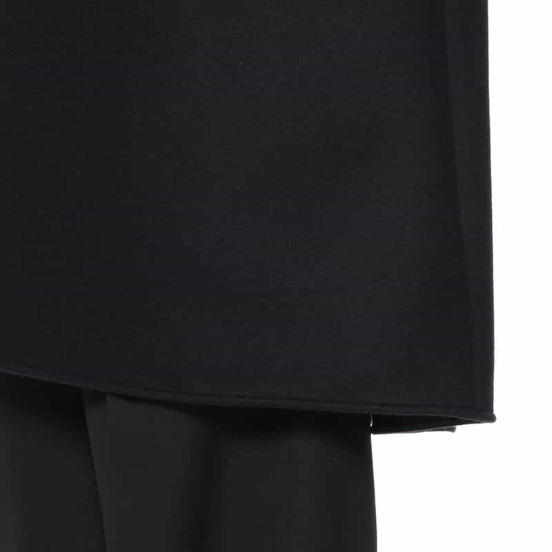 OVERCOAT OVERCOAT＜オーバーコート＞ ウール素材モッズコート BLACK