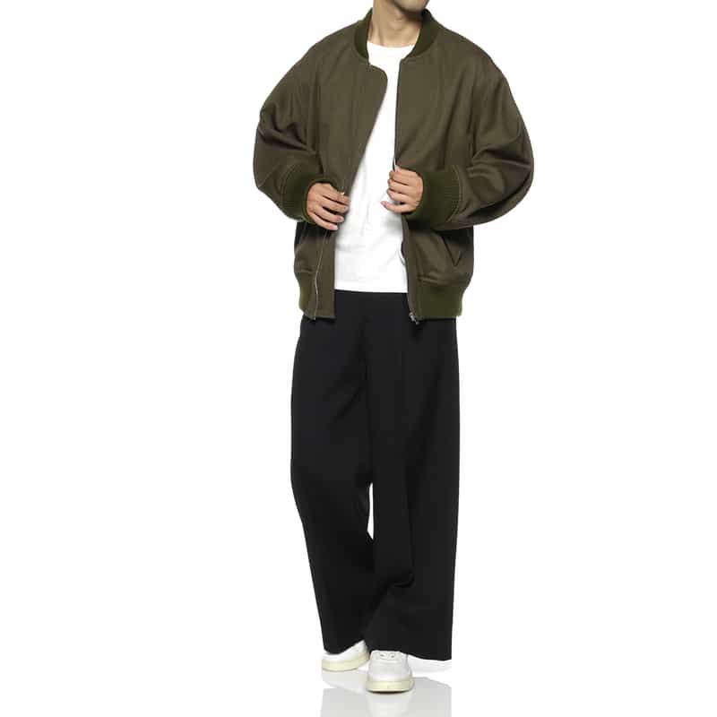 OVERCOAT OVERCOAT＜オーバーコート＞ MA-1型ウール素材ボンバージャケット KHAKI