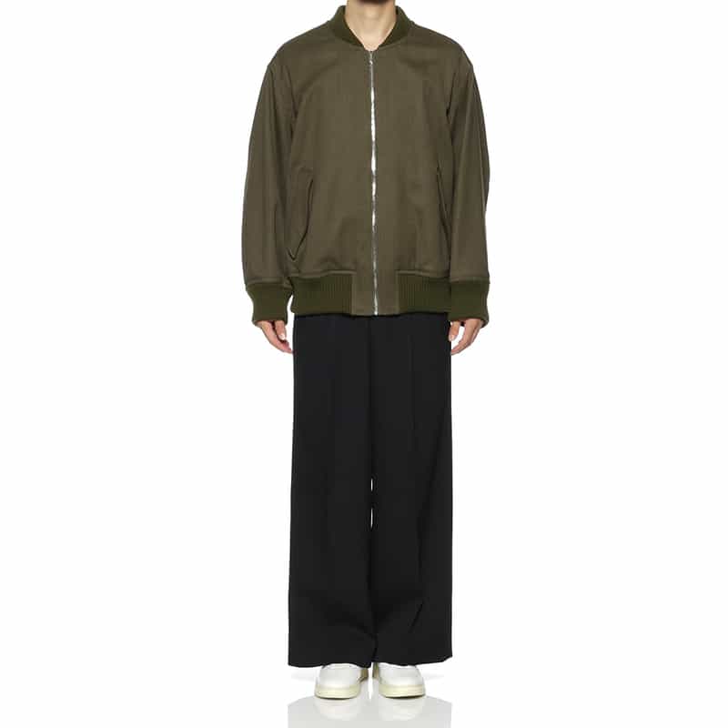 OVERCOAT OVERCOAT＜オーバーコート＞ MA-1型ウール素材ボンバージャケット KHAKI