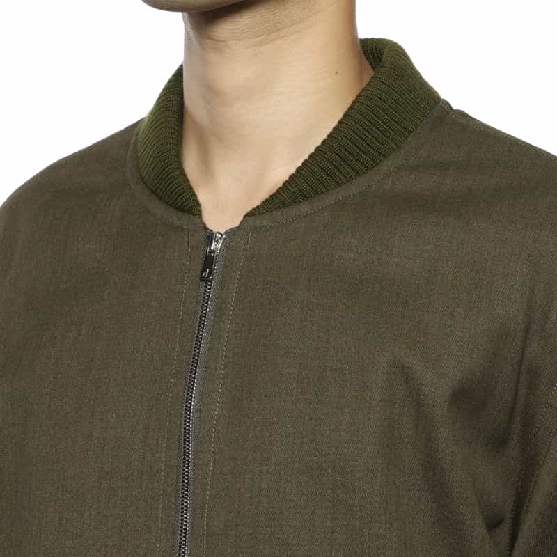 OVERCOAT OVERCOAT＜オーバーコート＞ MA-1型ウール素材ボンバージャケット KHAKI