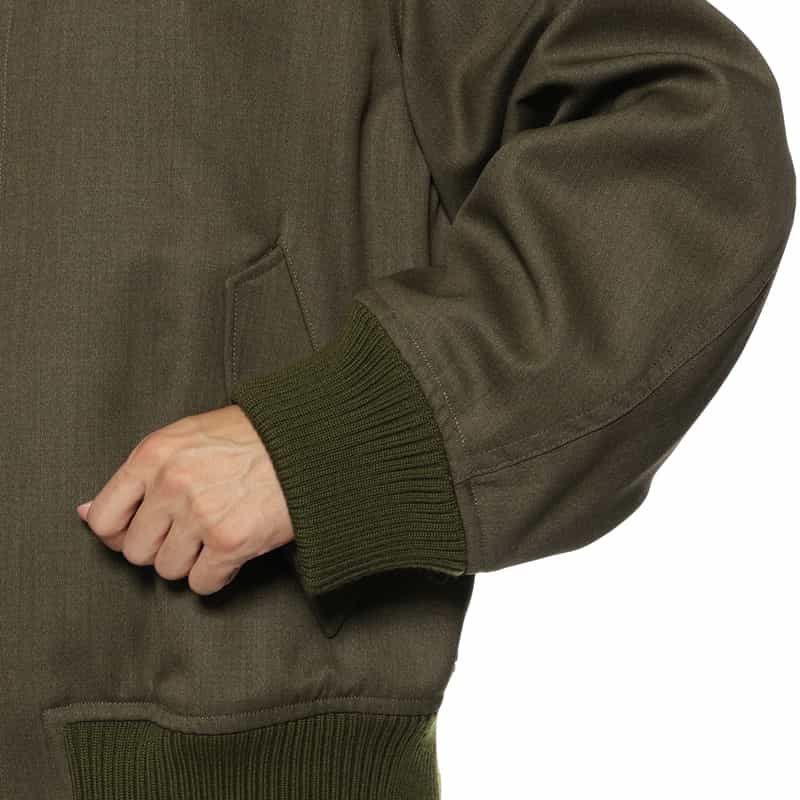 OVERCOAT OVERCOAT＜オーバーコート＞ MA-1型ウール素材ボンバージャケット KHAKI