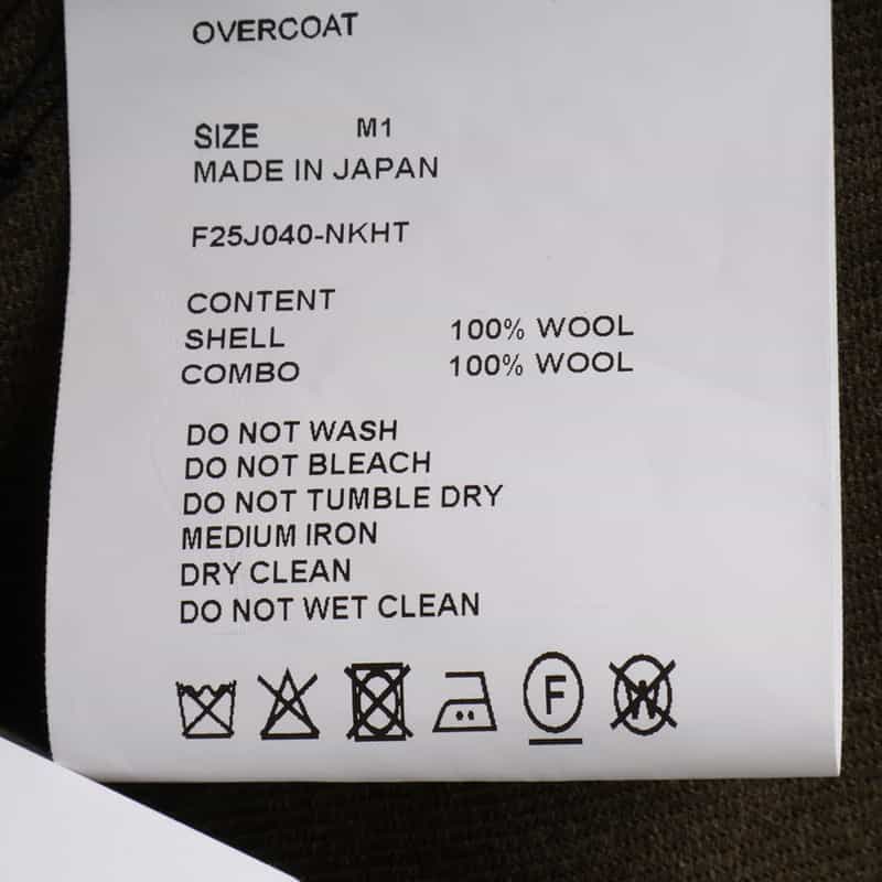 OVERCOAT OVERCOAT＜オーバーコート＞ MA-1型ウール素材ボンバージャケット KHAKI