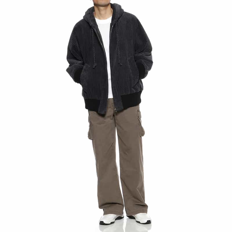 OVERCOAT OVERCOAT＜オーバーコート＞ ジップアップフード付ブルゾン GRAY