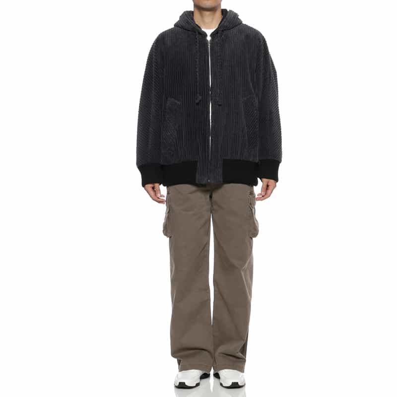 OVERCOAT OVERCOAT＜オーバーコート＞ ジップアップフード付ブルゾン GRAY