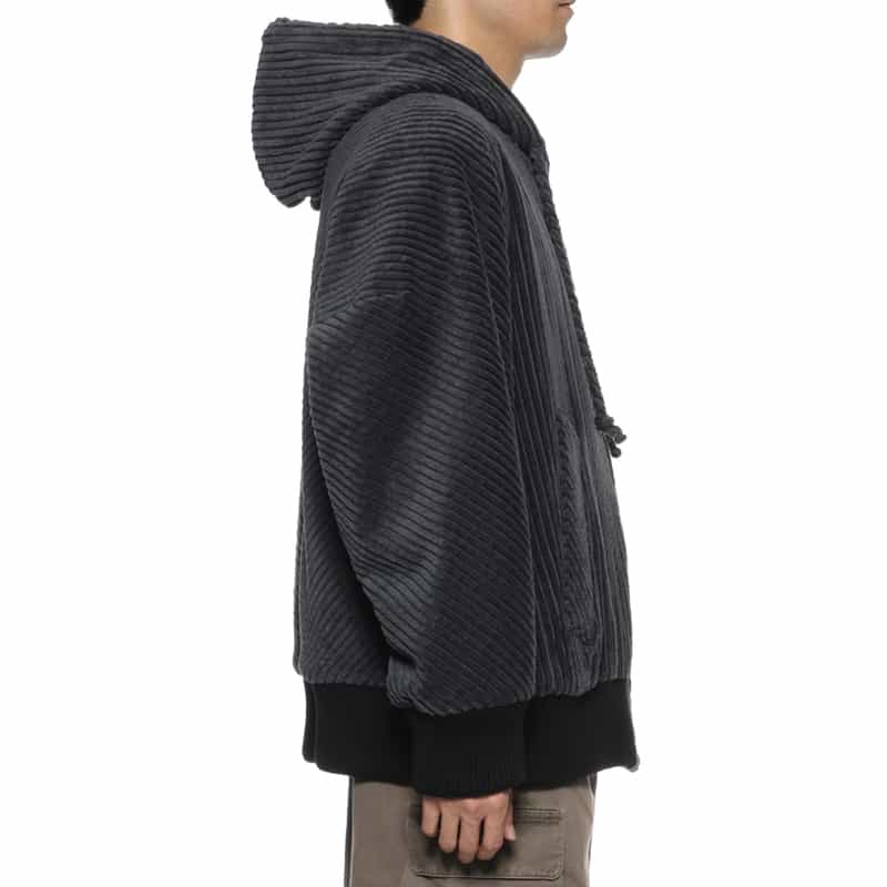 OVERCOAT OVERCOAT＜オーバーコート＞ ジップアップフード付ブルゾン GRAY