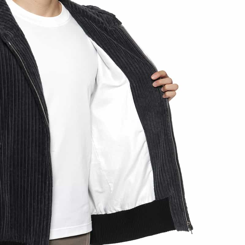 OVERCOAT OVERCOAT＜オーバーコート＞ ジップアップフード付ブルゾン GRAY