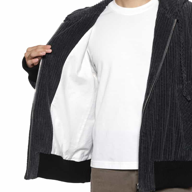 OVERCOAT OVERCOAT＜オーバーコート＞ ジップアップフード付ブルゾン GRAY