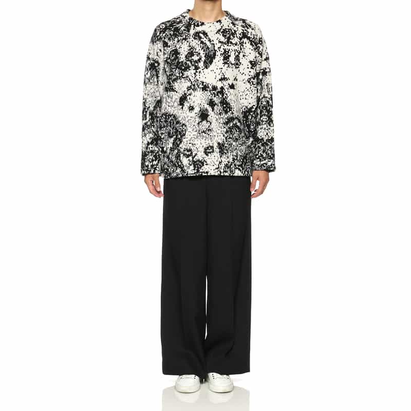 OVERCOAT OVERCOAT＜オーバーコート＞ デジタルニットプルオーバー WHITE