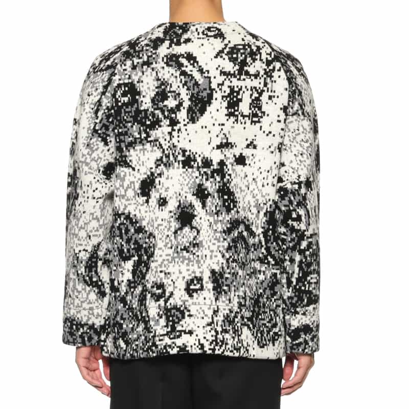 OVERCOAT OVERCOAT＜オーバーコート＞ デジタルニットプルオーバー WHITE