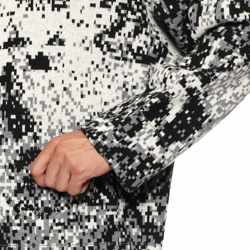 OVERCOAT OVERCOAT＜オーバーコート＞ デジタルニットプルオーバー WHITE