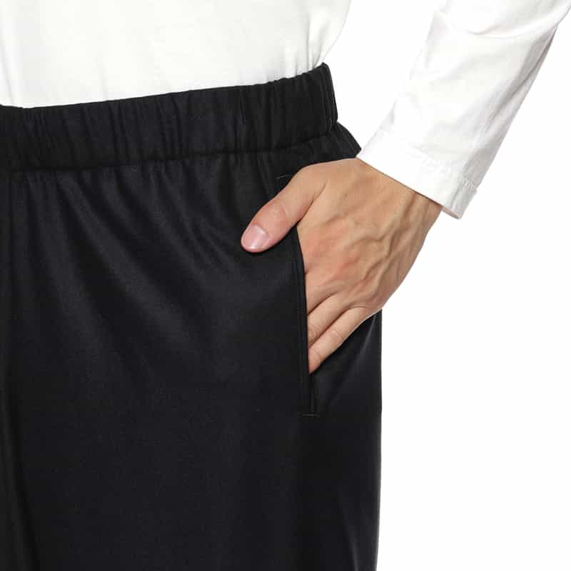 OVERCOAT OVERCOAT＜オーバーコート＞ フランネル素材ワイドパンツ BLACK